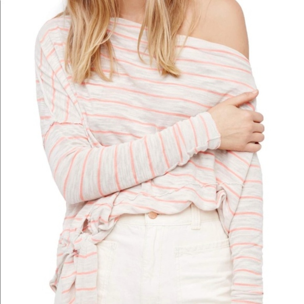 NWT Free People Love Lane One Shoulder Tee